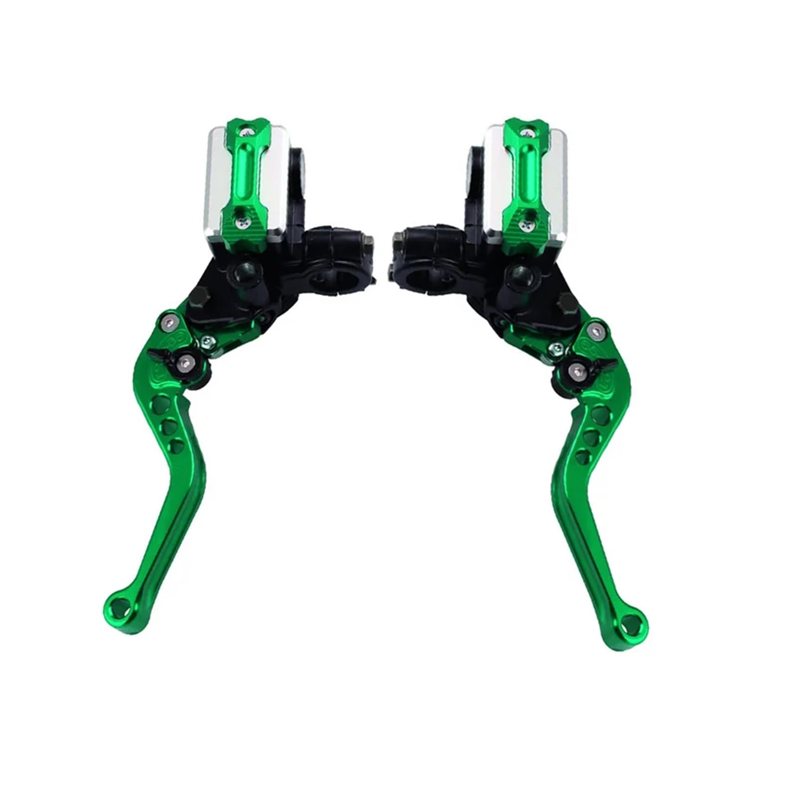 Ktebnwosd One Size Green 1Pair 22Mm Motorcycle Roller Adjustment Brake Clutch Levers Universal Cnc Motorcycle Handlebar Hydraulic Brake Pump Brake Clutchs Levers