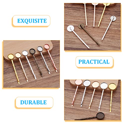 Lalafina 0954KKV46T19X38QPNO0F74G Professional Women'S Hair Clips Set - 50Pcs Bezel Trays, Metal Bobby Pins, Brass Hair Barrettes thumb #5