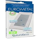 Promueve la curación Eurometal(cm 12 x 7) Apósito Postoperatorio Adhesivo con Compresa Central Auminizada y Absorbente, no Adherente. La Compresa Central Facilita Una Rápida Cicatrización, 6 Unidades