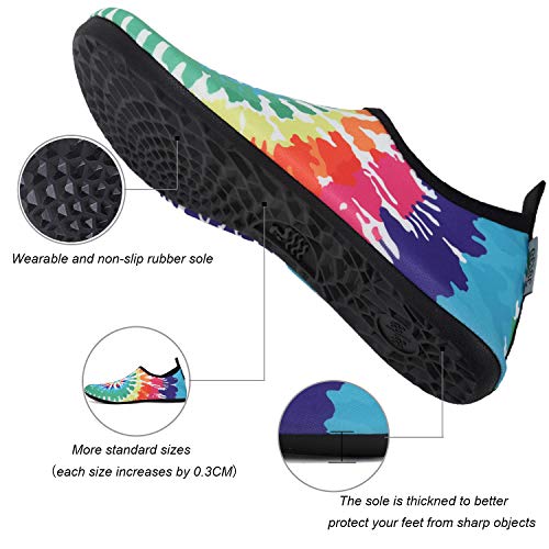 Image of Water Shoes Mens Womens Beach Swim Shoes Quick-Dry Aqua Socks Pool Shoes for Surf Yoga Water Aerobics