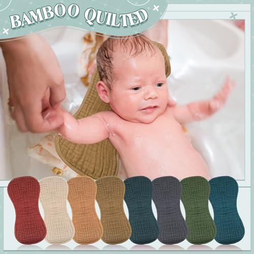 Image of Frienda 6 Pack Muslin Burp Cloths Baby 20x9'', Classic Colors
