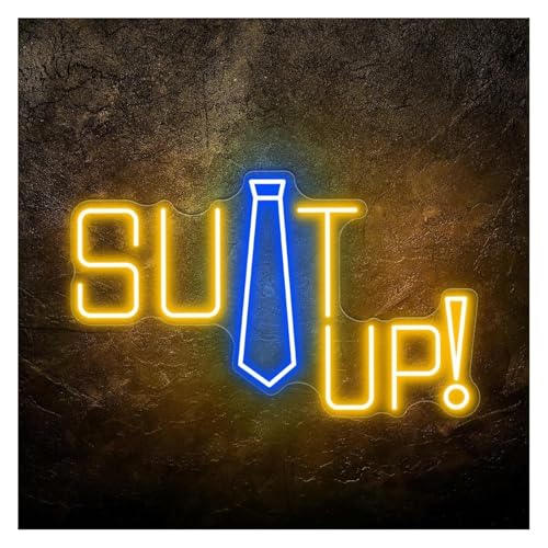 Lampe au néon costume 55cm le cadeau déco idéal pour passionné de mode et design