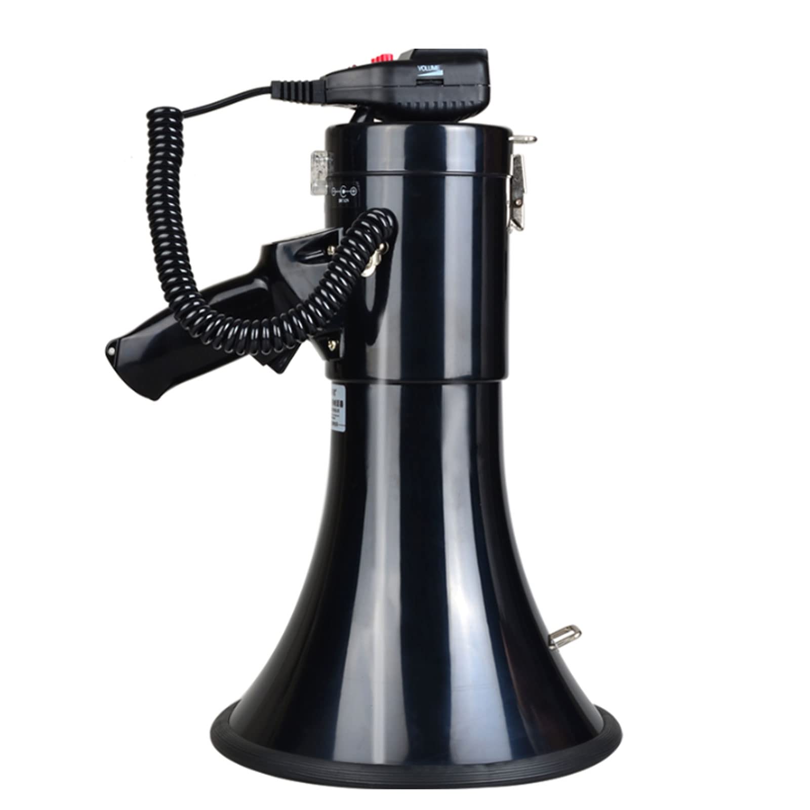 ppARK Megafon Handheld Bullhorn Tragbarer Megaphon-Lautsprecher 50 W Outdoor Shouter Lautsprecher Hohe Härte Lautsprecher Eingebaute Sirene für den Außenbereich TröTe