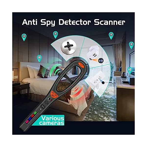 ZTNwoo GPS Bug Detector, Anti Spy Detector Scanner for Car GPS Tracker, Electronic Bug Sweeper for Wireless Radio Frequency - Image 4
