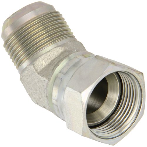 Eaton Aeroquip 2070-16-16S 45 Degree Swivel Nut Elbow, JIC 37° End Types, Carbon Steel, 1-5/16 JIC(f) x 1-5/16 JIC(m) End Size, 1