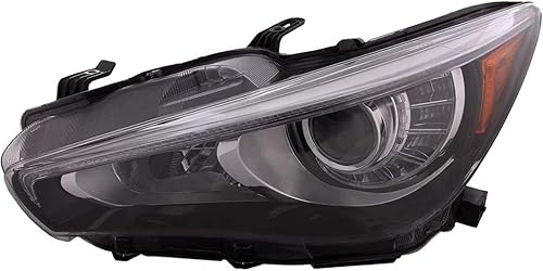 Miniatura 6 de KarParts360 Para Infiniti Q50 Conjunto de faros delanteros híbridos 2018 2019 LED para IN2502179  26060-6HH7A