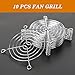 uxcell 80mm x 80mm Fan Grill Metal PC Computer Cooling Fan Finger Guard Silver Tone (Pack of 10)
