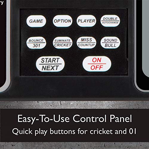 Viper by GLD Products 797 Electronic Dartboard, Quick Access To 301 And Countup From Button Interface, Extended Catch Ring, 11 Square Inch Scoreboard Display, Includes Darts And Extra Tips, 43 Games And 241 Options, Black - Image 4