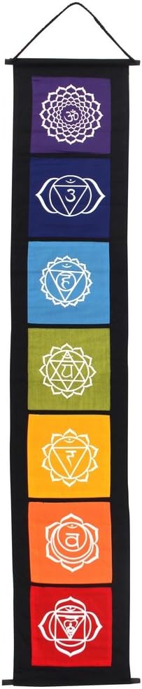 Something Different Colourful Chakra Symbol Hanging Fabric Banner