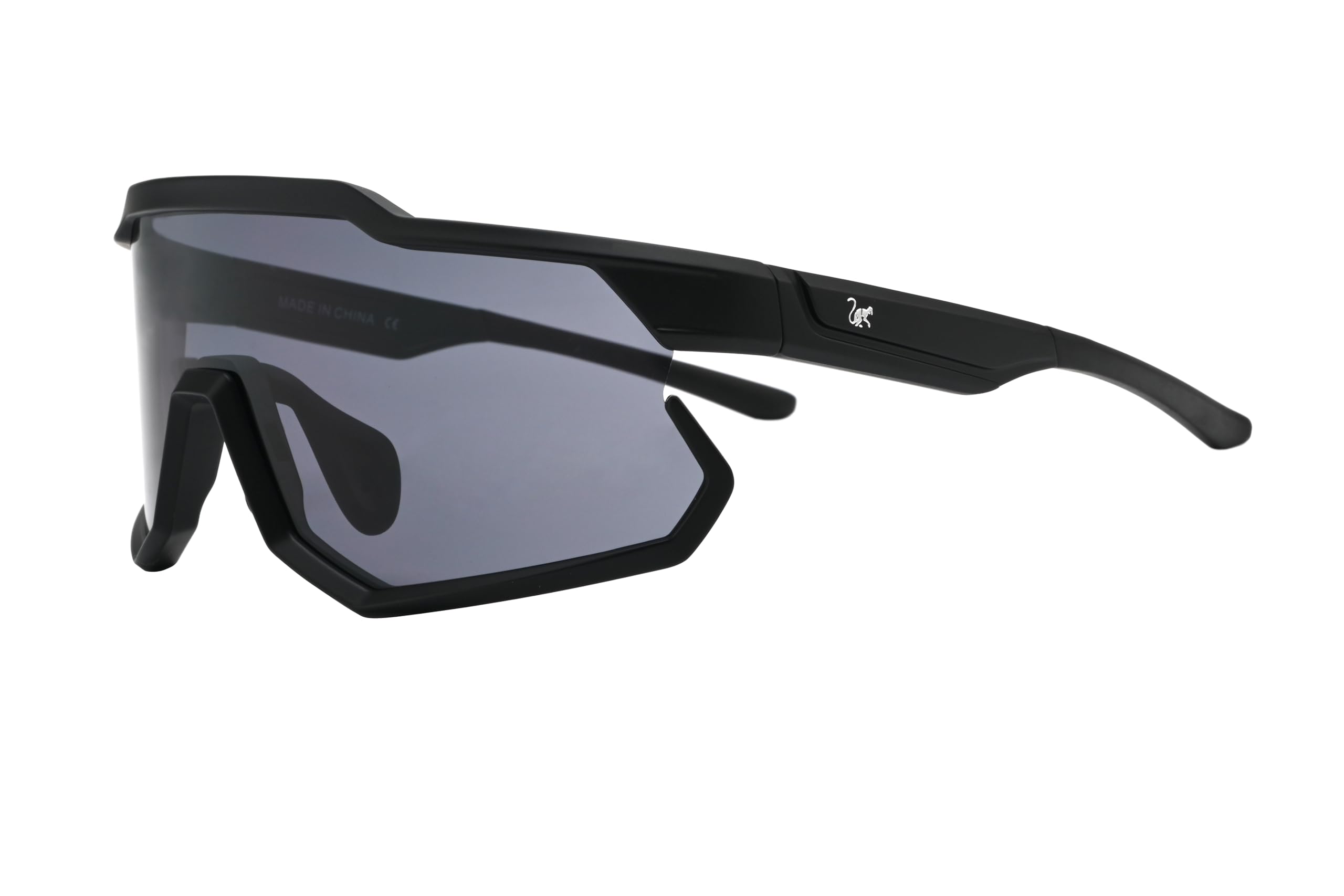 Surf Monkey Sportowe okulary przeciwsłoneczne dla mężczyzn i kobiet, TR90, lekkie, do roweru i sportów na świeżym powietrzu, ciemne