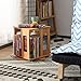 LCJQ Home Bookshelf One-Storey All-Solid Wood Combination Bookshelf 360 Degree Revolvable Capacity Bookshelf Mostly Used for Young Students ​Shelves (Color : Natural)