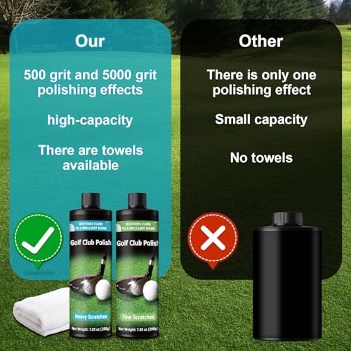 Pulidor de palos de golf de aluminio para quitar rozaduras feas 4