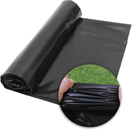 Image Multifunction Pond Skins Pond Liner, 0.5mm Thicken HDEP Material Tear Resistant Impermeable Membrane Plant And Fish Friendly For KOI Or Fish, Duck And Waterscape (Color : Black, Size : 6x10m)