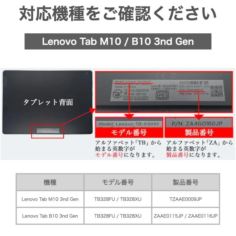 Amazon.co.jp: GWAAN Lenovo Tab M10 / B10 3rd gen タブレット 10.1