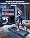 Anylife Laufband mit 10% Steigung， 1-6 km/h Laufband für Zuhause，Under Desk Treadmill，2.5HP Walking Pad für Zuhause & Büro,Doppelter Stoßdämpfung Bis 150kg ，Schwarz