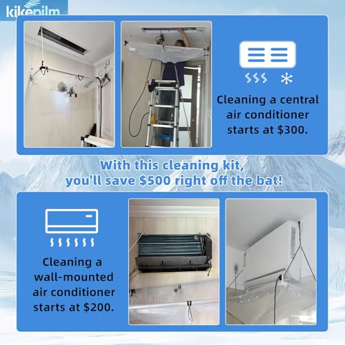 Full Set 20pcsmini Split Cleaning Kit,Mini Split Ac Unit Cleaning Bag