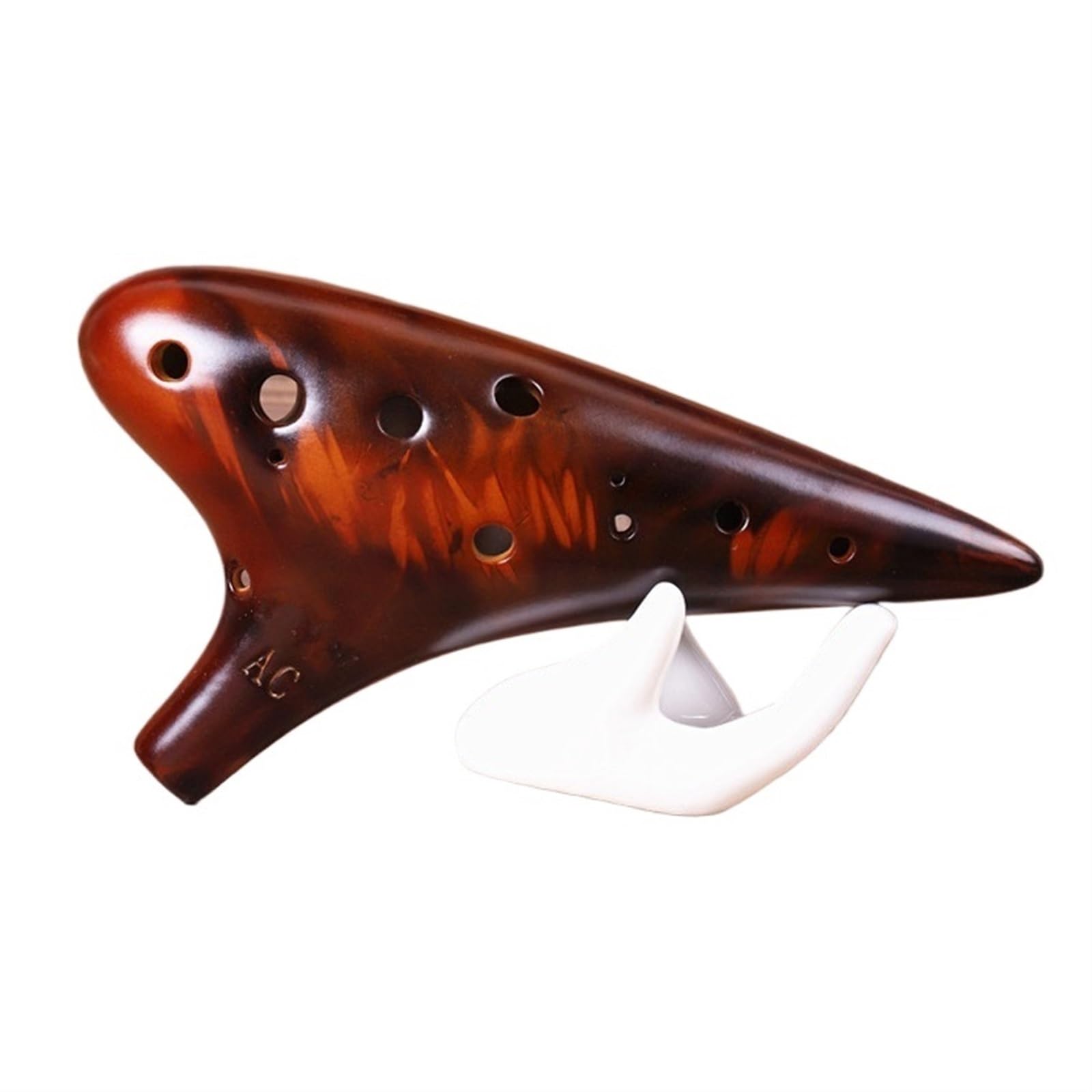 Ocarina Strumento Ocarina A 12 Fori Affumicato Con Paglia Suono Preciso Ocarina Per Principianti 12 Fori Professionale