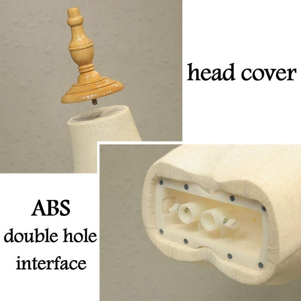 Weibliche Schaufensterpuppe, Torso, Körper, Schneiderpuppe mit Metallständer und Holzarmen für die Präsentation von Kleidung, Kleidern und Schmuck, Weiß, Klein,White-Small