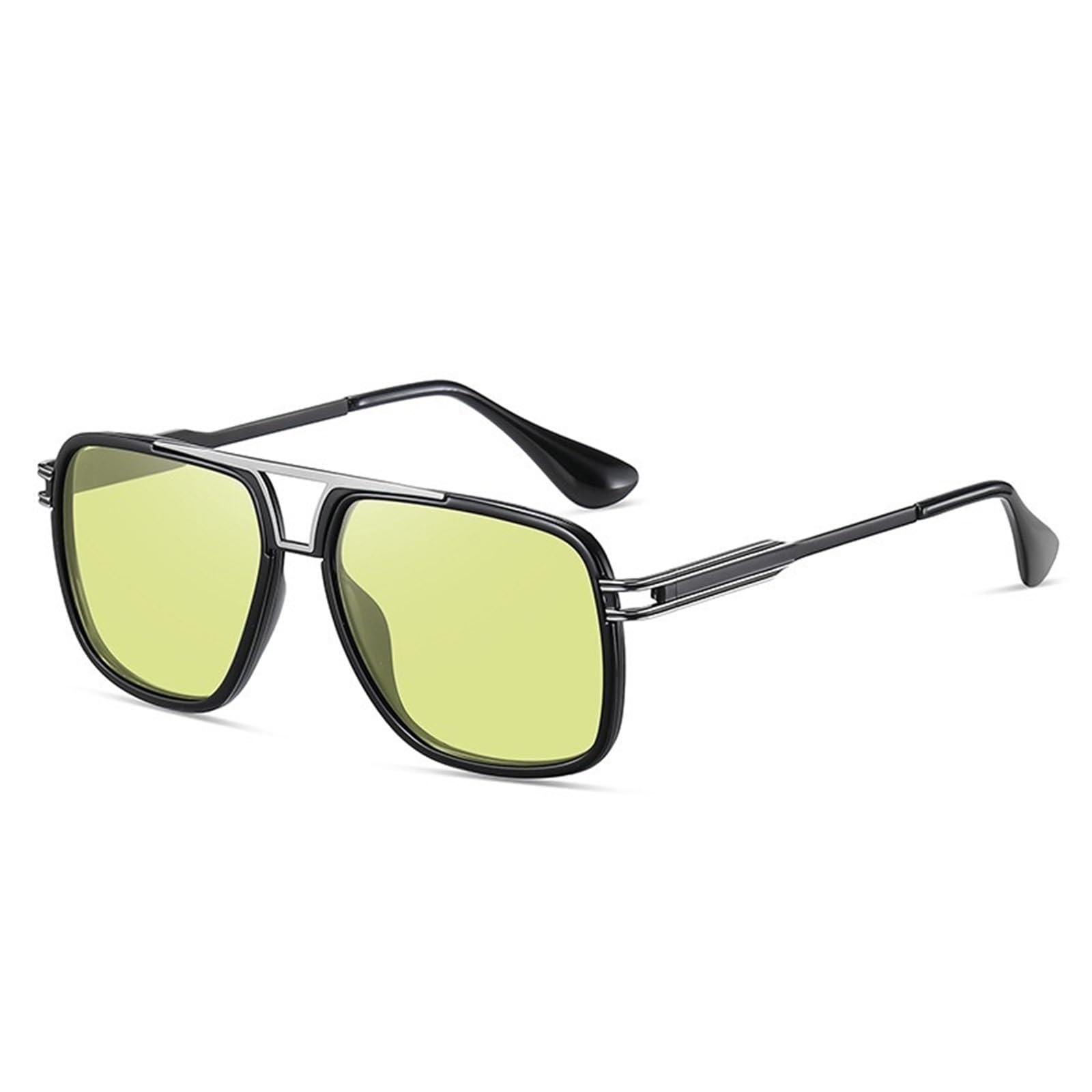 Gafas De Sol Polarizadas De Metal For Hombre, Lentes De Sol De Conducción Con Protección UV, 400 Colores Cambiantes
