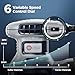 HeroJet Orbital Random Sander Tool, 360W, 13000 Rpm, 150 * 150Cm, 6 Variable Speeds With Dust Bag, Wood Mouse Palm Hand Sander, Detail Power Rotary Electric Sander, Small Handheld Mini Rotary Sander