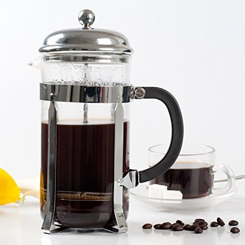 Secura 1 Liter Glass French Press Coffee Maker, 34-Ounce, BONUS Stainless Steel Screen