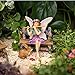 PRETMANNS Fairies for Fairy Garden Accessories for Outdoor - Figurine Bella and Furniture for Miniature Set with Squirrel, a Bunny, 4 Ladybugs - Ideal for Fairy Garden Starter Kit - 14 Piece Supplies