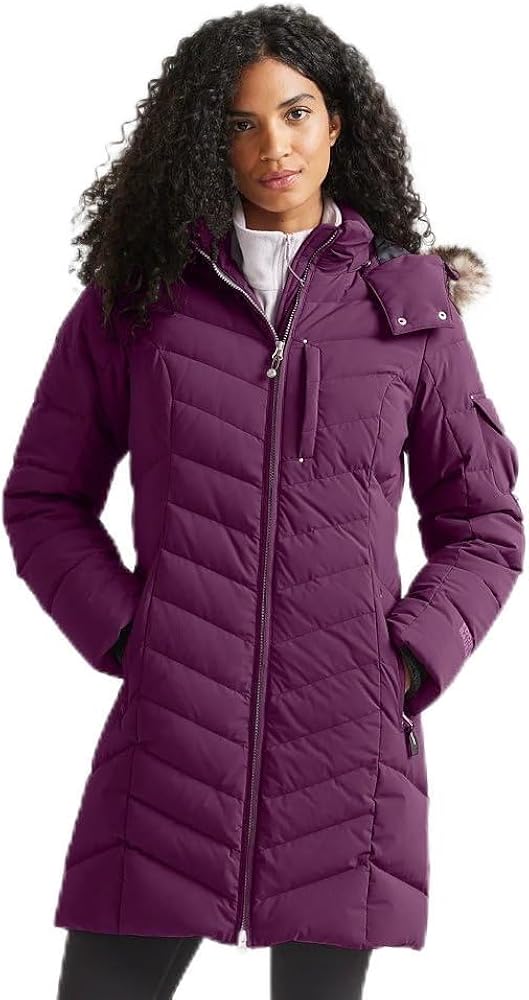 Amazon.com: Eddie Bauer Women's Sun Valley Down Parka, Dark Purple