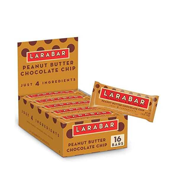 Larabar Peanut Butter Chocolate Chip Bar, Peanut Butter Bar 45 g (Pack of 16) [Kohlenhydrate]