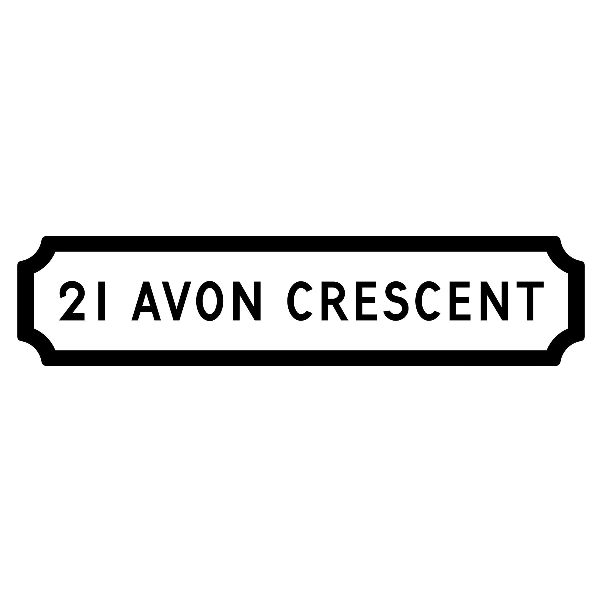 Personalised ANY TEXT Street Sign on METAL. Various sizes of Plaque Outdoors or Indoors Use. Door Wall Vintage Railway Gift Idea (283mm x 63mm, Black Text on White)