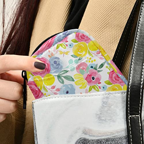 Summer Floral Pill Organizer Case Watercolor Color Flowers 7 Day Travel Pill Box With Zipper Portable Weekly Vitamin Medicine Supplement Holder Pouch Bag #TOP4