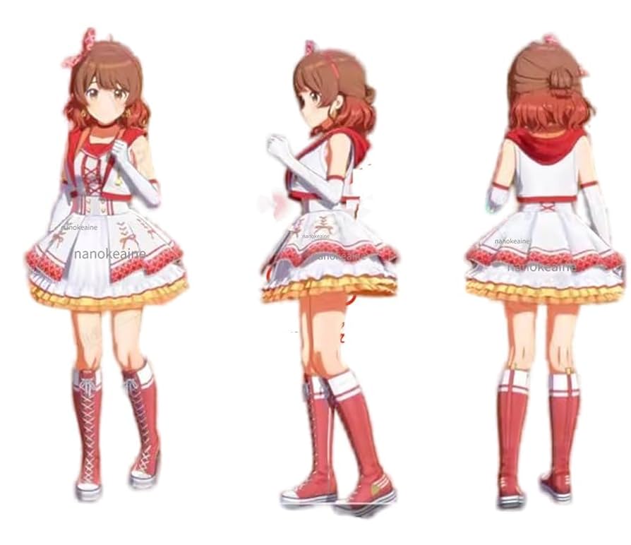 Amazon.co.jp: 花海佑芽 コスプレ衣装+髪飾り +ウィッグ (靴