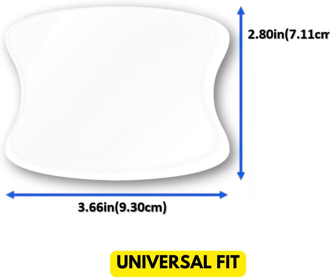 6 Pack Door Handle Cup Protector Made with Paint Protection Film Car Accessories Car Cover Clear Film | Self-Healing Decal Anti Scratch Guard | Universal Fit Vehicles, SUV, Truck Upromax