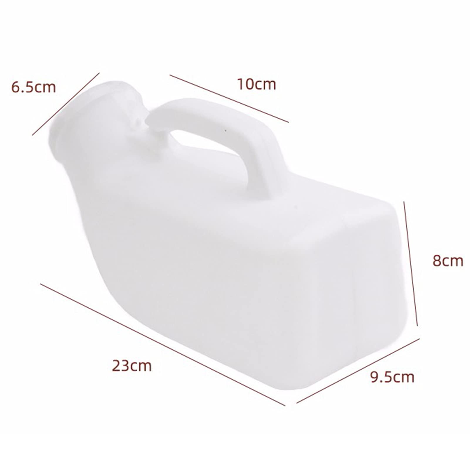 YNGJUENCP Urinals for Men Thick Firm Portable Urinal Urine Collection for Incontinence Elderly Travel Bottle and Emergency (White)-1200ml