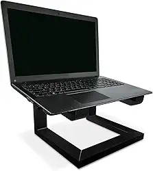 Suporte para Notebook Laptop Macbook Stand Dj em Aço - Preto