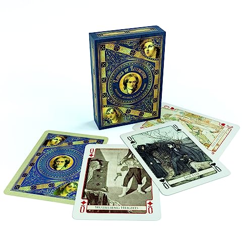 Cultzilla Damas de la Literatura Naipes ilustrados, Brontë, Eliot, Austen