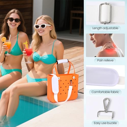 Strap Wrap for Bogg Bag Accessories - Adjustable Crossbody Shoulder Long Straps for Beach Rubber Tote Bogg Bag3
