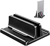 Proable Laptop Stand for Desk, Adjustable Vertical Laptop Holder, Space-Saving, Black Computer Stand(S)