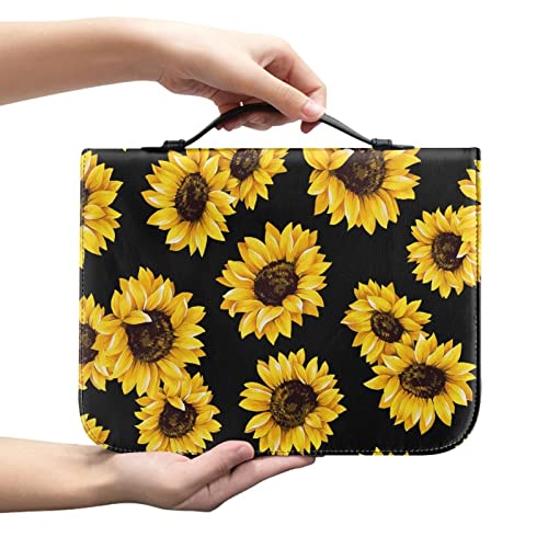 Sac fourre-tout motif tournesol cadeau idéal femme en cuir synthétique chic