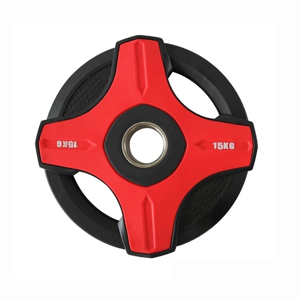 Placas de Peso de Acero Inoxidable, Placas de Barra de 2 Pulgadas, Placas de Agarre con Mancuernas de Barbell, Entrenamiento de Peso Libre y Levantamiento de energía (tamaño : 15kg/33lbs*2)
