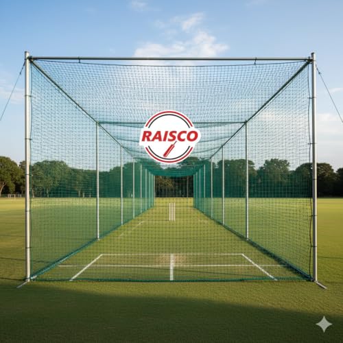 Image of Raisco Green Cricket Practice Net (1 mm Thickness, 100x20 Feet)