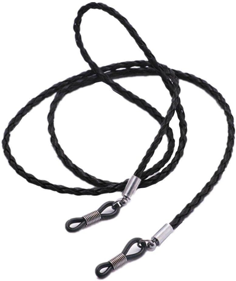 Braided Leather Glasses Chain Holders AntiSlip Sunglasses Strap