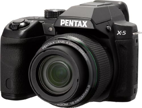 Pentax X-5 Digital Camera with 26x Optical Zoom and 3" LCD (Black)