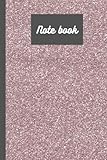  Pink sparkle dust note book: Note book, dust pink, girly sparkle