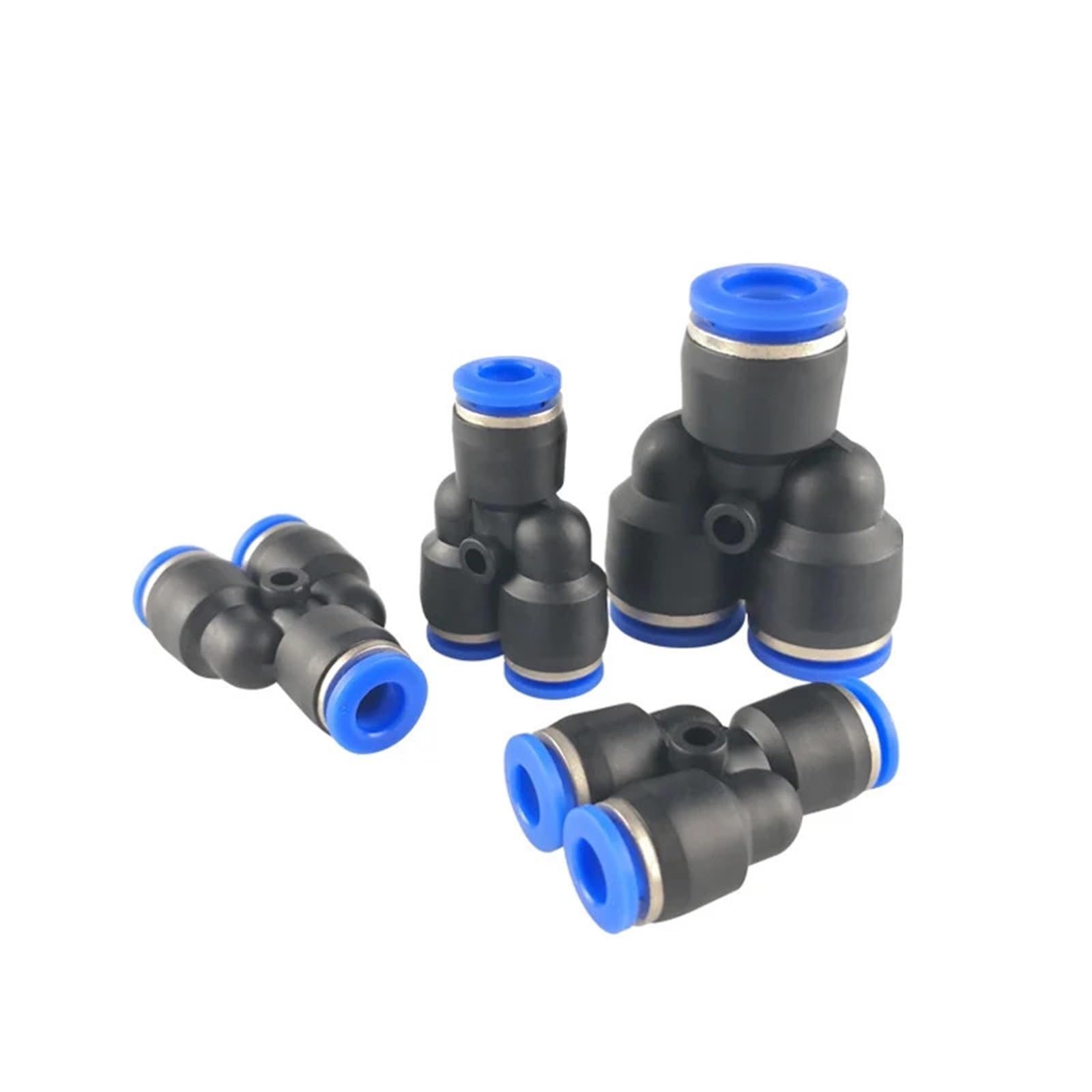 10Pcs Pneumatic Fittings Y-Type Gas Quick Connector for 4mm 6mm 8mm 10mm 12mm Compressor Push-in Release Pipe(PY-10)
