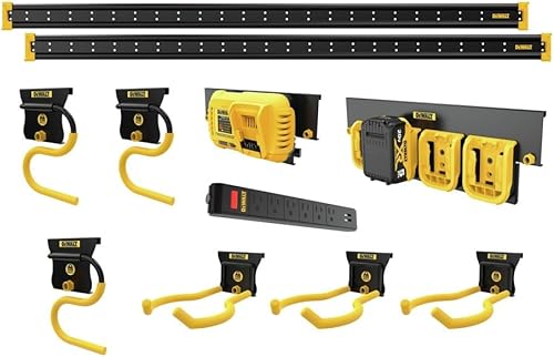 Miniatura 3 de Organizador de herramientas eléctricas Dewalt, juego de 10 piezas para garaje y taller, parte de la línea de almacenamiento Dewalt (DWST82825)