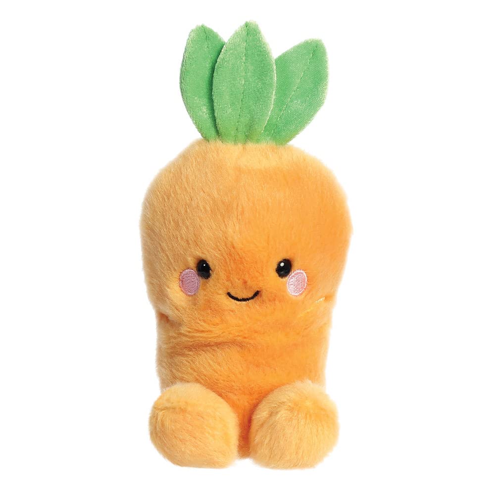 Aurora, 82054, Palm Pals Cheerful Carrot, 5In, Eco Friendly Soft Toy, Orange
