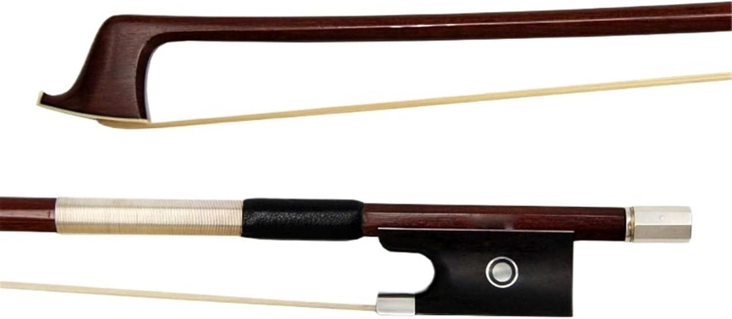 ヴァイオリン専用の弓 4/4 バイオリン弓カーボンファイバー丸棒黒檀弓