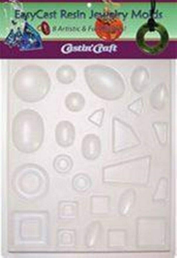 ETI EasyCast Resin Jewelry Mold 8 Artistic & Fun Shapes on one Convenient Tray