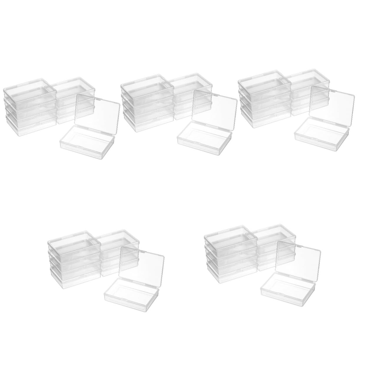 Didiseaon 5 Set Di Contenitori Per Gioielli in Plastica Di Piccole Dimensioni Scatola Di Cartone Organizer Per Perline Robusto E Versatile 8 Pezzi * 5