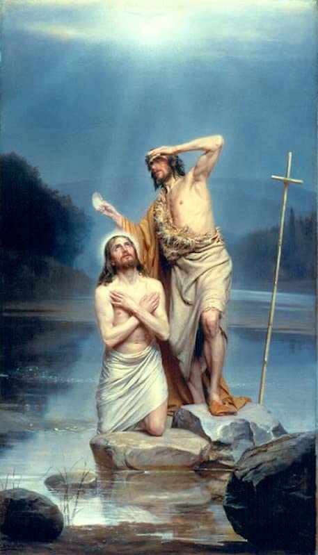 Art Imprimé Le Baptême du Christ Carl Heinrich Bloch Impression Toile Chic